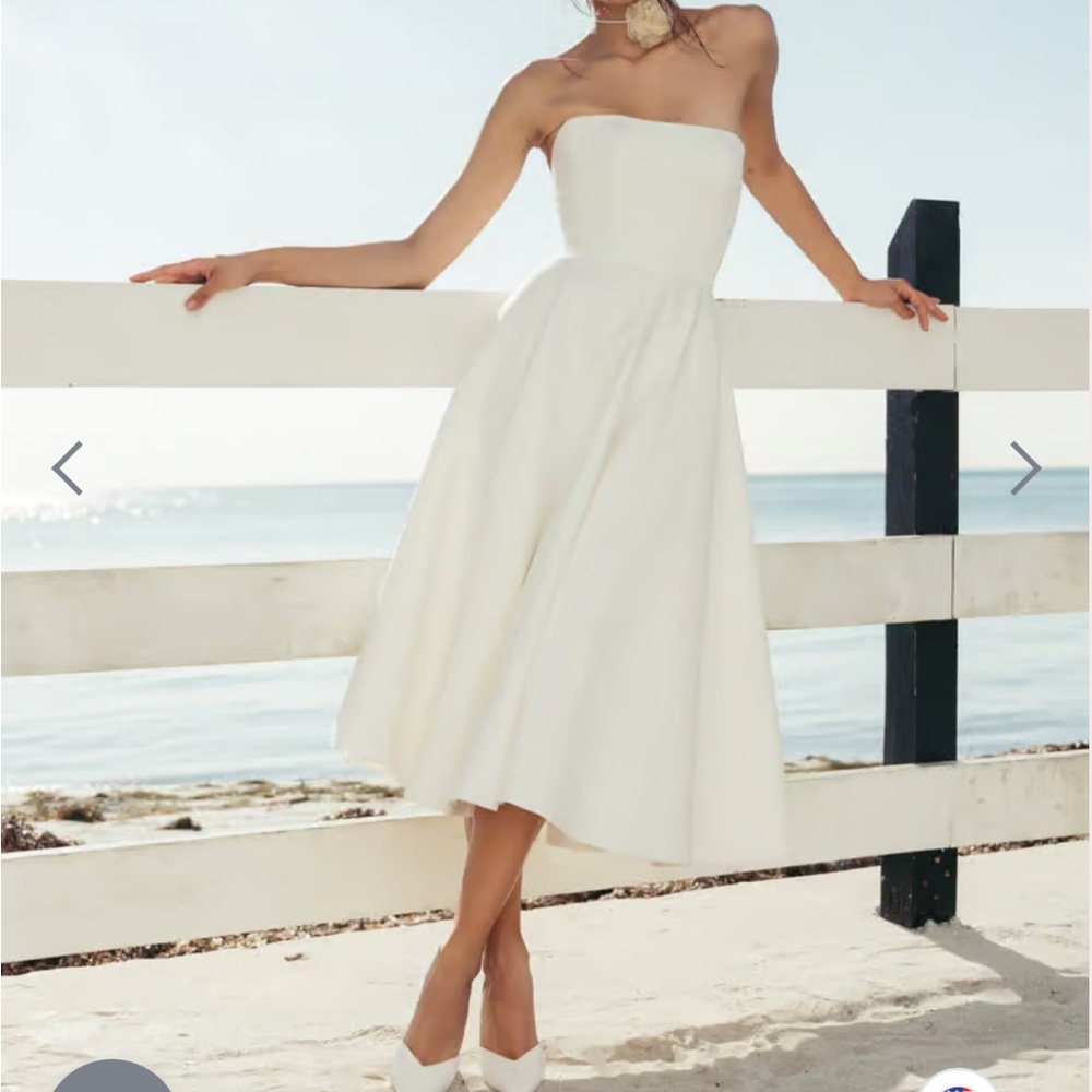 Jenny Yoo Carrie dress Elegant bridal Strapless White Dress